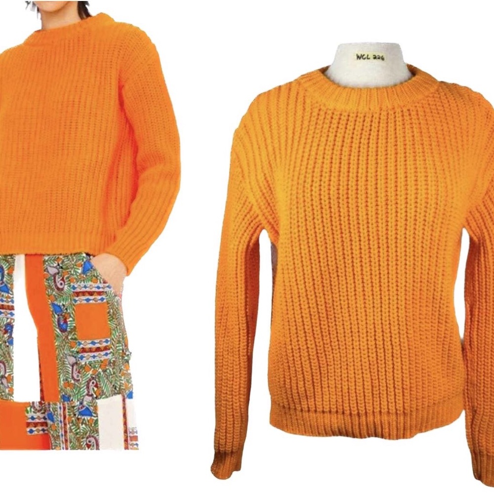 Tory Burch Women's Orange
Oversized Sweater Sz XS